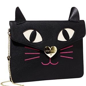 Betsy Johnson Black Cat Purse